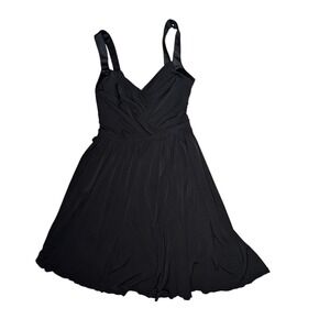 Ann Taylor Black Dress Sleeveless Fit & Flare Party‎ Cocktail Womens